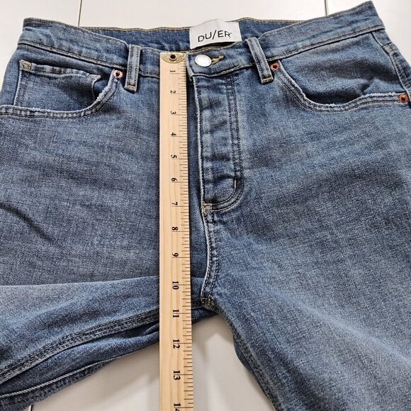 DU/ER Jean Women 29x27 (26) Blue Straigh Leg WFMR5017 Stretch Preppy Performance - Picture 6 of 16